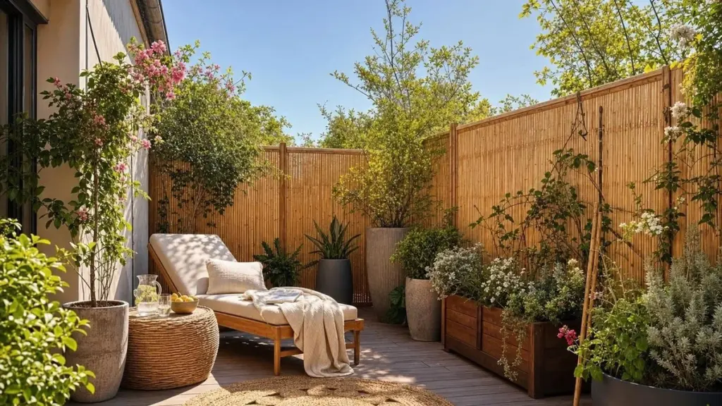 Brise-vue en rietmatten: naakt zonnen in je tuin zonder buren die meekijken