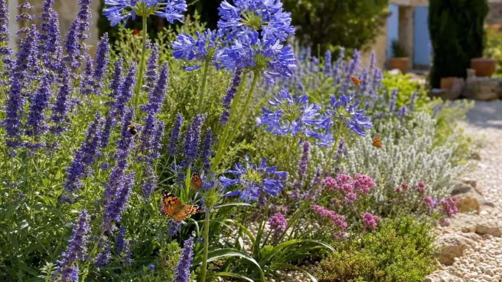 « Mijn borders verbrandden elke hittegolf » : agapanthus en agastache bloeien de hele zomer met weinig water