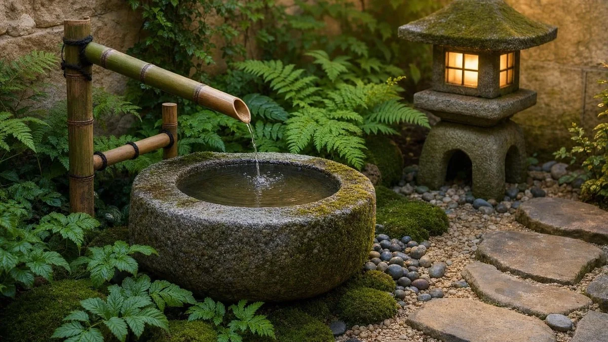 Tsukubai: het discrete Japanse bassin dat je tuin in één middag verandert in een zen-oase